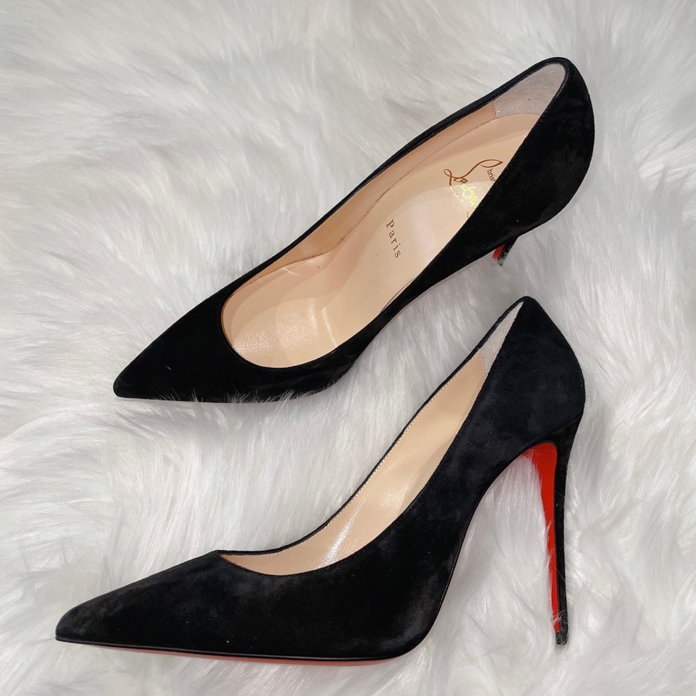 Christian Louboutin suede pumps